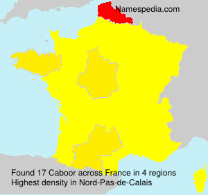 Surname Caboor in France Surname Caboor in France