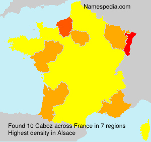 Surname Caboz in France Surname Caboz in France