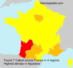 Surname Cabrel in France Surname Cabrel in France