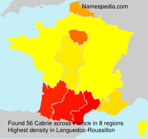 Surname Cabrie in France Surname Cabrie in France