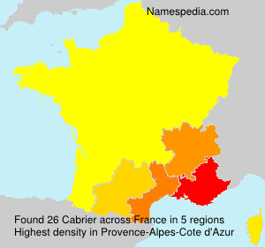 Surname Cabrier in France Surname Cabrier in France