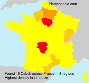 Surname Cabuk in France Surname Cabuk in France