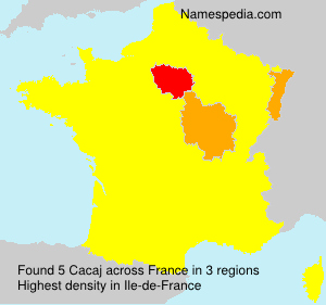 Surname Cacaj in France Surname Cacaj in France