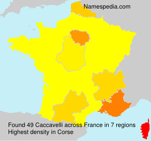 Surname Caccavelli in France Surname Caccavelli in France