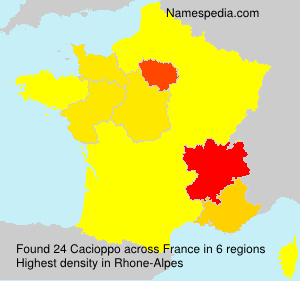 Surname Cacioppo in France Surname Cacioppo in France