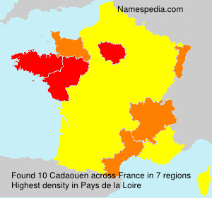 Surname Cadaouen in France Surname Cadaouen in France