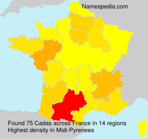 Surname Cadas in France Surname Cadas in France