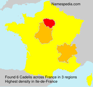 Surname Cadelis in France Surname Cadelis in France
