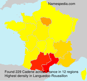 Surname Cadene in France Surname Cadene in France