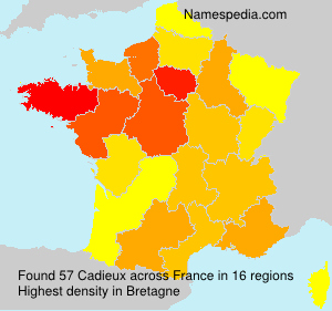 Surname Cadieux in France Surname Cadieux in France
