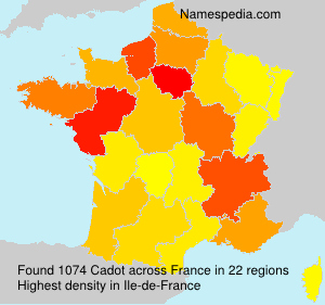 Surname Cadot in France Surname Cadot in France