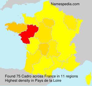 Surname Cadro in France Surname Cadro in France