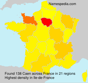 Surname Caen in France Surname Caen in France