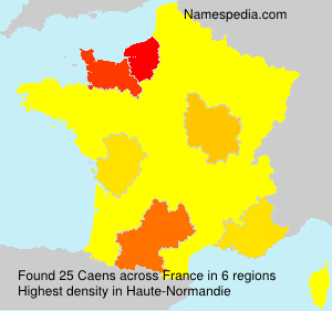 Surname Caens in France Surname Caens in France