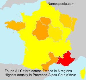 Surname Cafaro in France Surname Cafaro in France