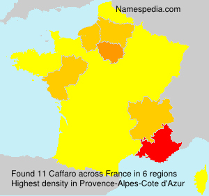 Surname Caffaro in France Surname Caffaro in France