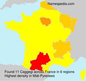 Surname Caggegi in France