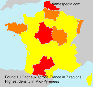 Surname Cagneux in France Surname Cagneux in France