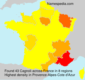 Surname Cagnoli in France Surname Cagnoli in France