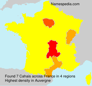 Surname Cahais in France Surname Cahais in France