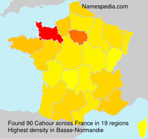 Surname Cahour in France Surname Cahour in France