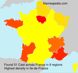 Surname Caid in France Surname Caid in France