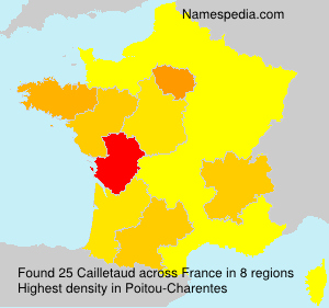 Surname Cailletaud in France Surname Cailletaud in France