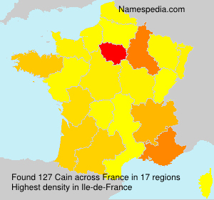 Surname Cain in France Surname Cain in France