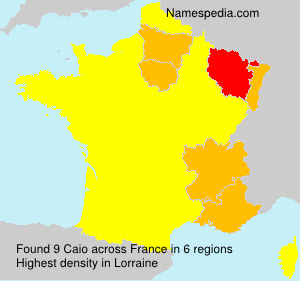 Surname Caio in France Surname Caio in France