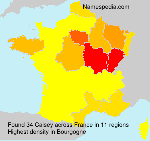 Surname Caisey in France Surname Caisey in France