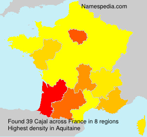 Surname Cajal in France Surname Cajal in France
