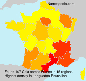 Surname Cala in France Surname Cala in France