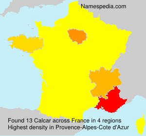 Surname Calcar in France Surname Calcar in France