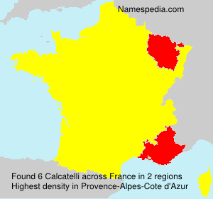 Surname Calcatelli in France Surname Calcatelli in France