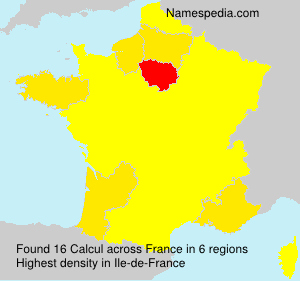 Surname Calcul in France Surname Calcul in France
