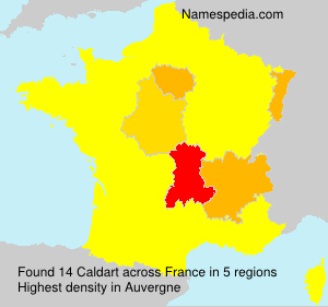 Surname Caldart in France Surname Caldart in France