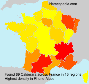 Surname Calderara in France Surname Calderara in France