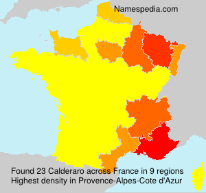 Surname Calderaro in France Surname Calderaro in France