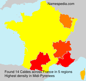 Surname Caldes in France Surname Caldes in France