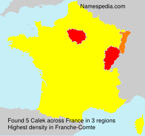 Surname Calek in France Surname Calek in France