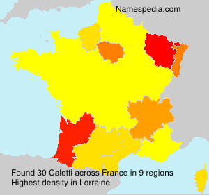 Surname Caletti in France Surname Caletti in France