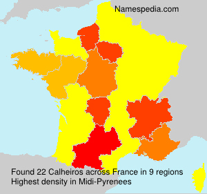 Surname Calheiros in France