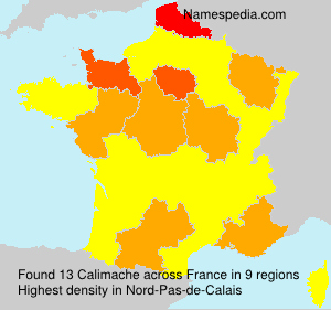 Surname Calimache in France Surname Calimache in France