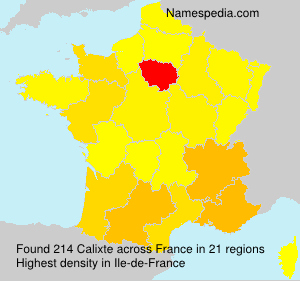 Surname Calixte in France Surname Calixte in France