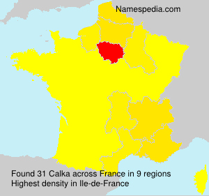 Surname Calka in France