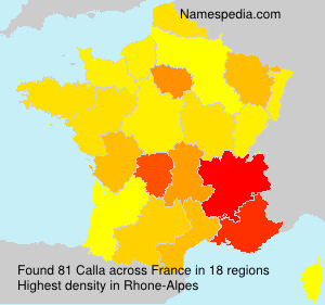 Surname Calla in France Surname Calla in France
