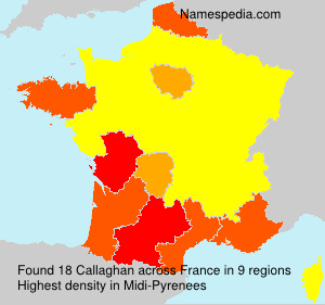 Surname Callaghan in France Surname Callaghan in France