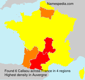 Surname Callaou in France Surname Callaou in France