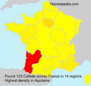 Surname Callede in France Surname Callede in France