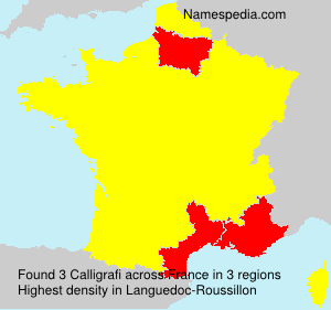 Surname Calligrafi in France Surname Calligrafi in France